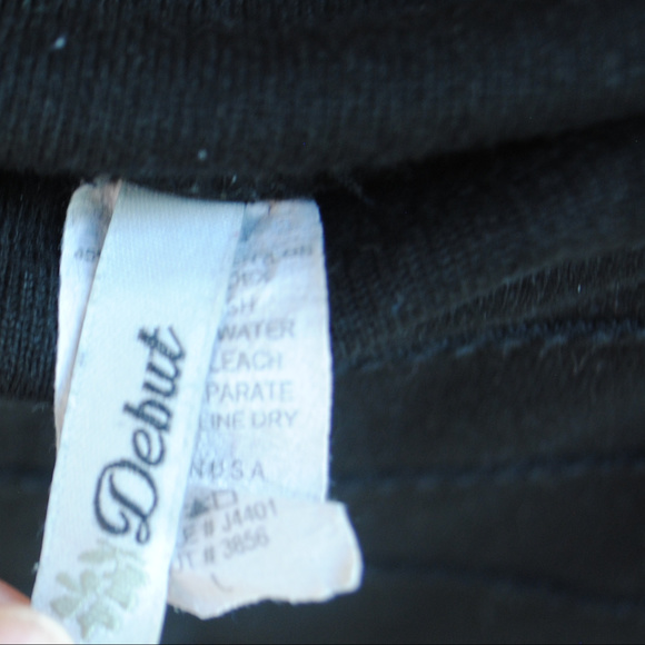 black ripped mini skirt XM - Picture 2 of 2